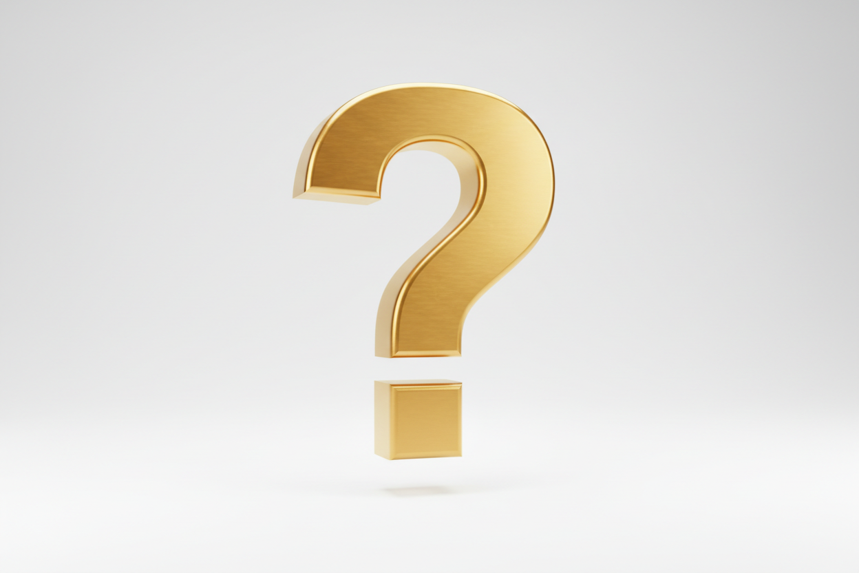 gold question mark
